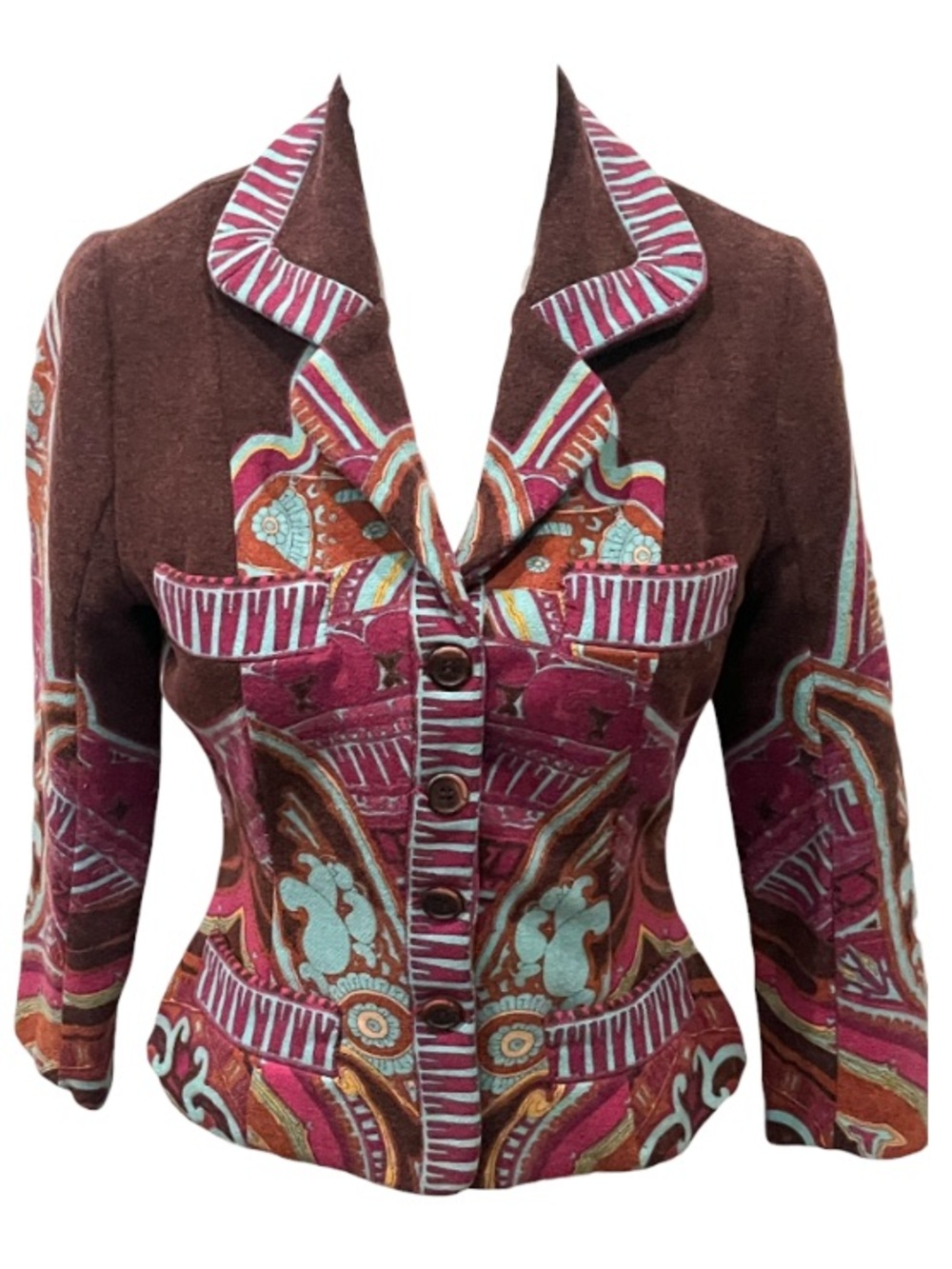 Anthropologie Plenty Wool Abstract Blazer by Tracy Reese
Vintage